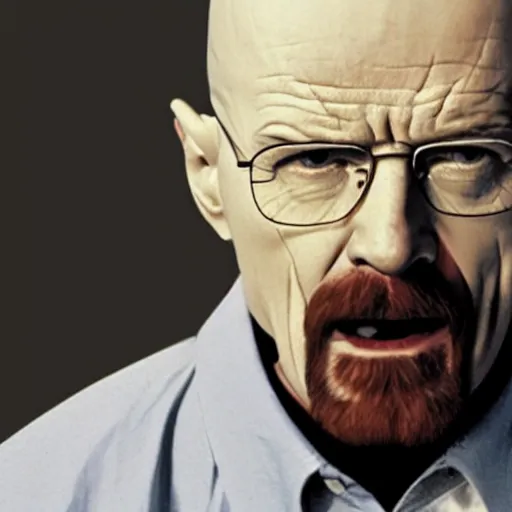 Prompt: walter white screaming at the camera! n 4