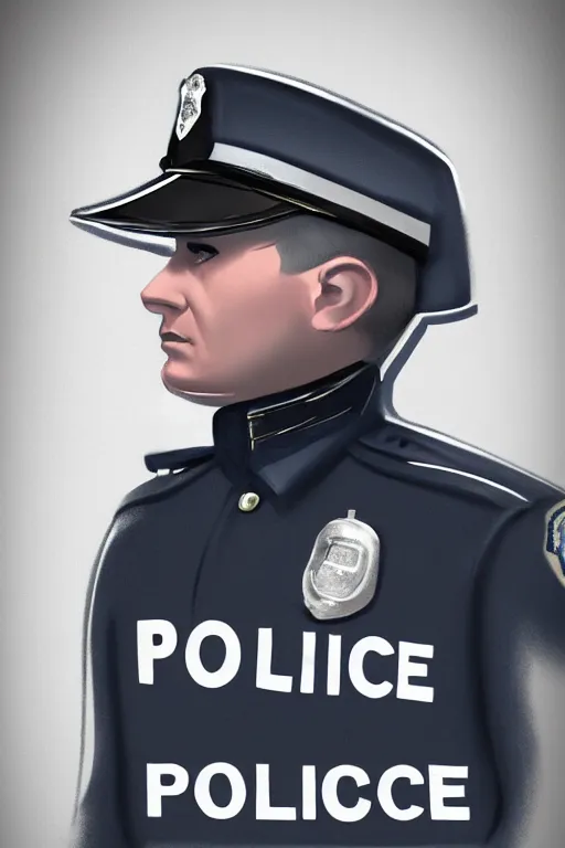 Image similar to police officer, greater manchester police, highly detailed, digital art, sharp focus, trending on art station