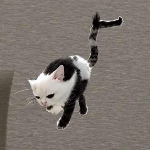 Prompt: flying kitty