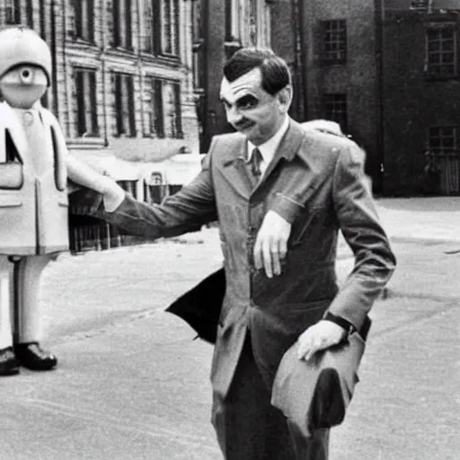 Image similar to Archival photo of Mr Bean defecting to the Soviets