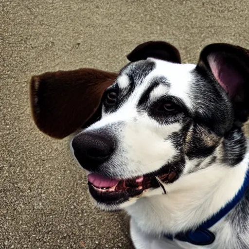 Image similar to thought bubble above a dog, dog thinking