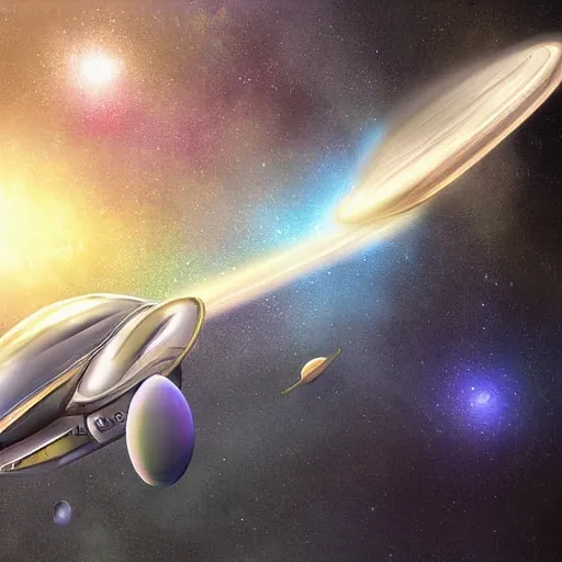 Image similar to space ship digital art by charlie bowatter , high definition