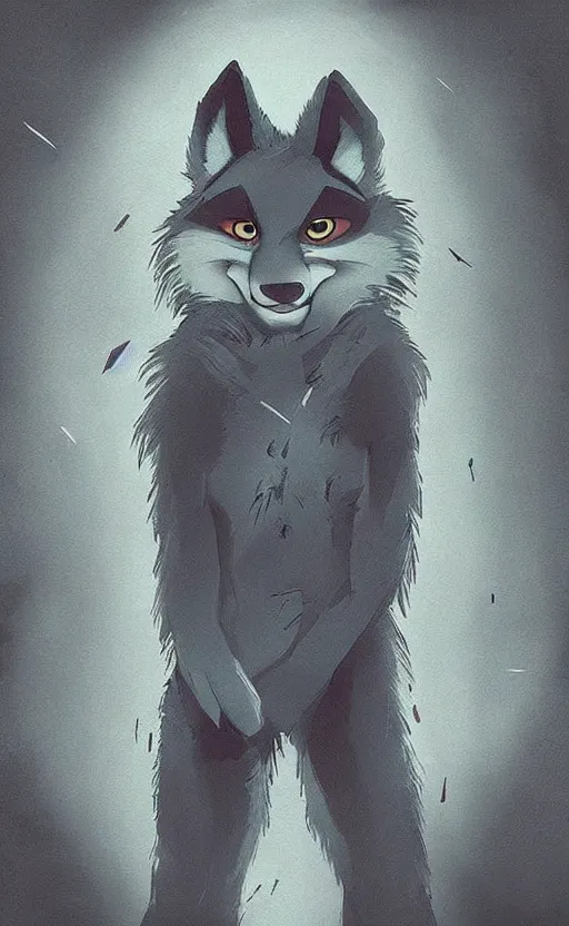 Image similar to “wolf in the style of zootopia in a dark room, trying to avoid lasers, cinematic, dramatic in the style of zootopia”