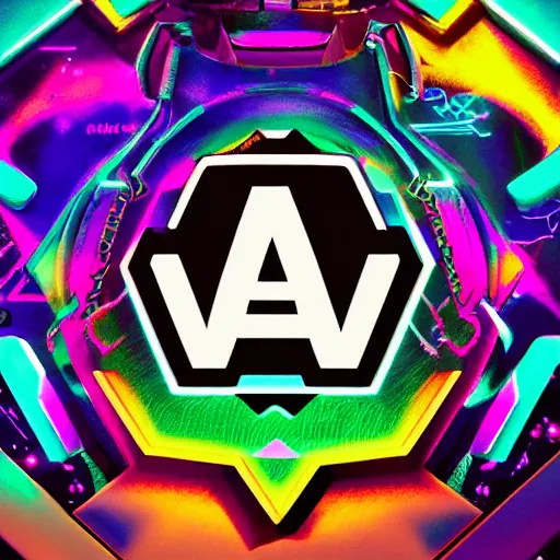 Image similar to a and w vaporwave logo, colorful, digital art, cosmic, 3 d high definition, trending on art station, photorealistic, high resolution, 8 k, octane, hyper detailed, insane details, intricate, elite, ornate, elegant trend, highly detailed and intricate, sharp focus, photography, unreal engine