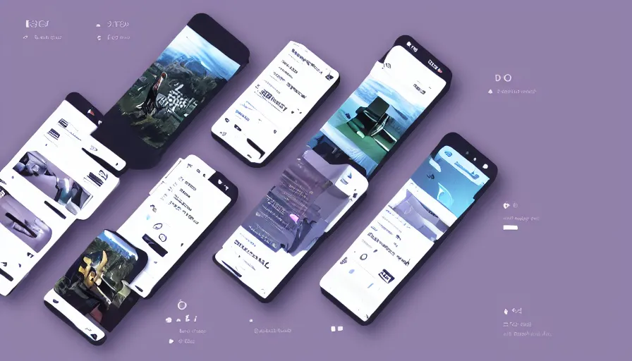 Image similar to trend dribbble shot of mobile application, web 3. 0, webgl, 3 d, creative, ux, ui, white space, air, typography