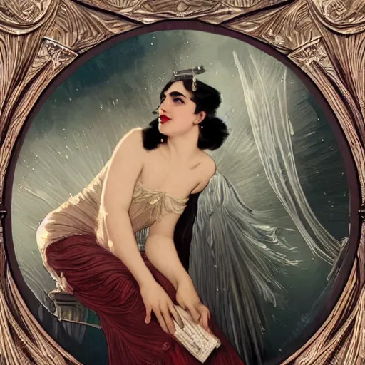 Prompt: full figure ultra realistic illustration, aurora perrineau wearing a 1 9 2 0 s flapper dress, 1 9 2 0 s hair, 1 9 2 0 s brooklyn, intricate, elegant, highly detailed, digital painting, artstation, concept art, smooth, sharp focus, illustration, art by artgerm and greg rutkowski and alphonse mucha