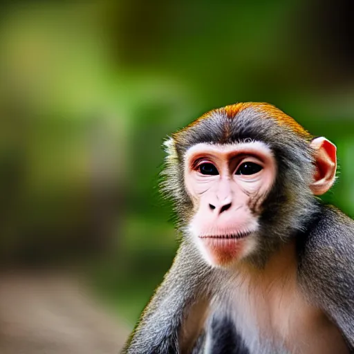 Image similar to high quality portrait of a monkey, studio photograph, photograph, realistic photo, 8k photo, 4k photo, stock photo, high resolution, cinematic shot, high detail