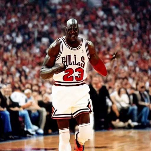 Image similar to michael jordan having an anxiety attack