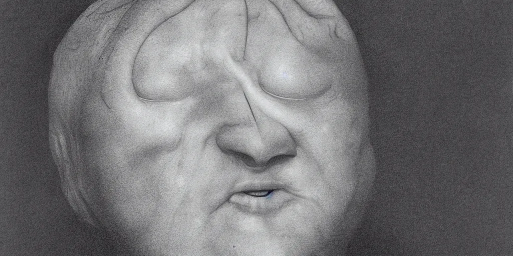 Prompt: realistic portrait of man with no eyes, golden, 1450, ink, ultra realistic, 8k