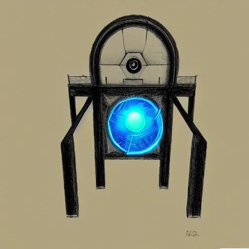 Prompt: “sketch of portal machine”