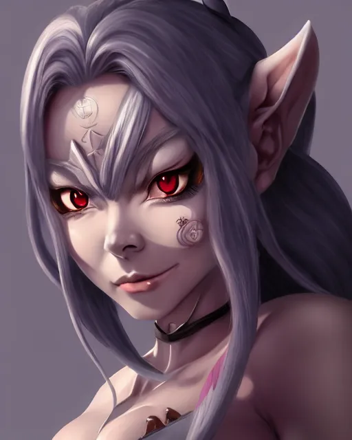 Image similar to character concept art of ssunbiki as a beautiful anime orc woman | | cute - fine - face, pretty face, realistic shaded perfect face, fine details by antilous chao, stanley artgerm lau, wlop, rossdraws, james jean, andrei riabovitchev, and sakimichan, tranding on artstation