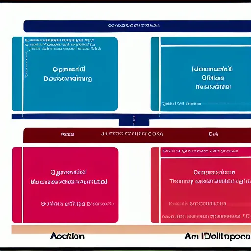 Prompt: oml diagram of an open distributed system for training and accessing ai models, highly detailed and clear text, futuristic medium, holographic