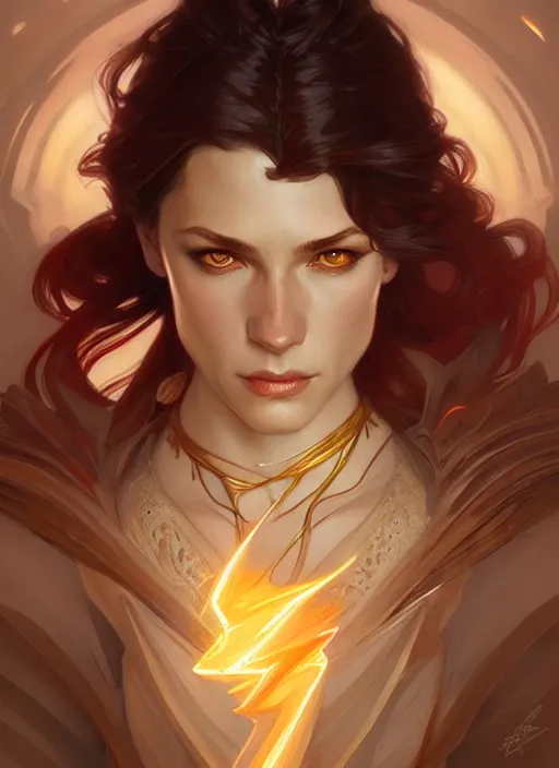 Prompt: Portrait of Flash, D&D, fantasy, intricate, elegant, highly detailed, digital painting, artstation, concept art, smooth, sharp focus, illustration, art by artgerm and greg rutkowski and alphonse mucha