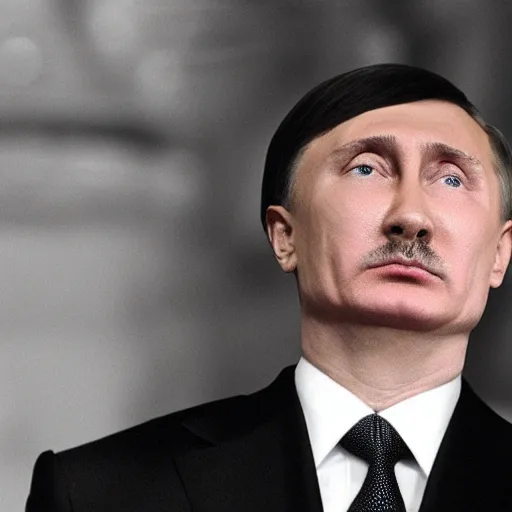 Prompt: Putin looks like Hitler, photography,