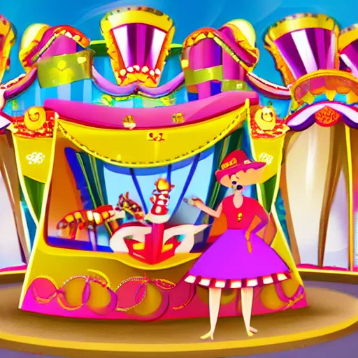 Prompt: animated carnival