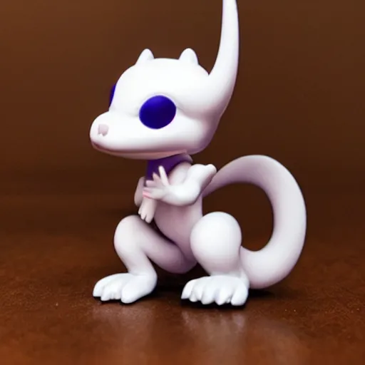 Image similar to A funko pop of Mewtwo