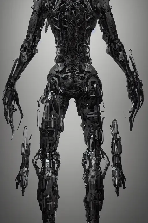 Prompt: symmetry!! full body female human anatomy concept, greeble panels, gun metal grey, cyborg limbs, tentacles, digital art, in the style of ben lol, brian sum, ramil sunga, herbert lowis, furio tedesschi, christopher cao, artstation, pinterest, deviantart, photoshop, octane render, unreal engine