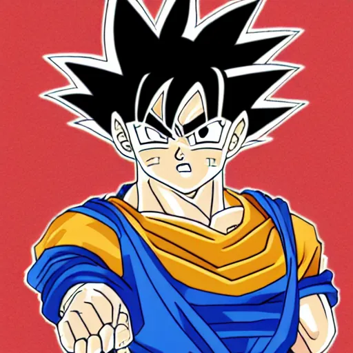 Image similar to portrait of goku