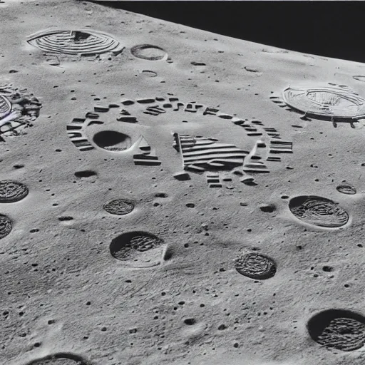 Image similar to moonwalker photo, city street on the moon, a detailed image of a future norilsk base, moon landscape