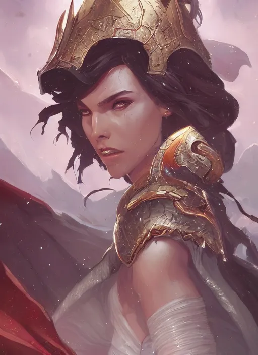 Image similar to percian empress, art by artgerm and greg rutkowski and magali villeneuve, d & d, fantasy, highly detailed, portrait, digital painting, trending on artstation, concept art, sharp focus, illustration