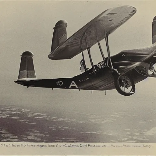 Prompt: Marketing photograph of the first commercial Trans-Atlantic magic carpet flight