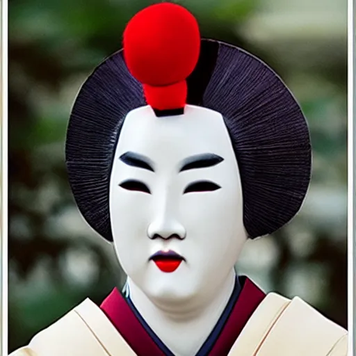 Prompt: male geisha
