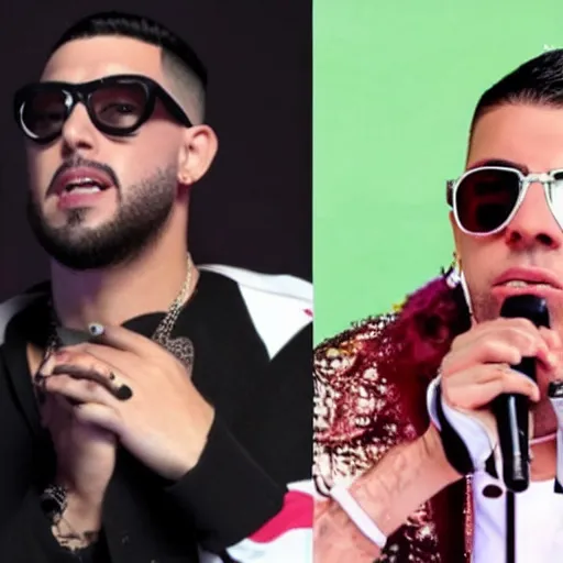 Prompt: bad bunny singer stabbed by amlo