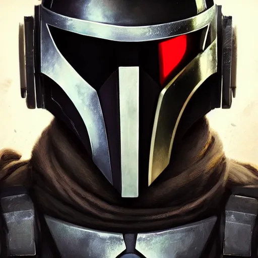 Image similar to portrait of a man by greg rutkowski, gabriel luna as a mandalorian warrior from star wars expanded universe, highly detailed portrait, digital painting, artstation, concept art, smooth, sharp foccus ilustration, artstation hq