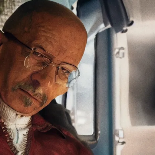 Prompt: walter white as gus fring in breaking bad,