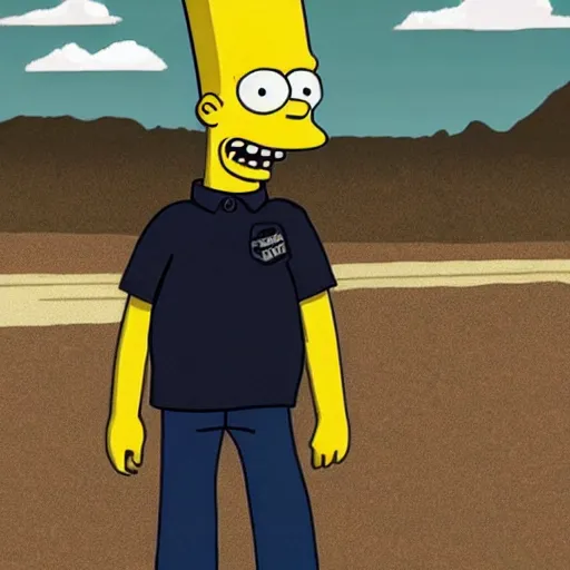 Prompt: bart simpson in breaking bad