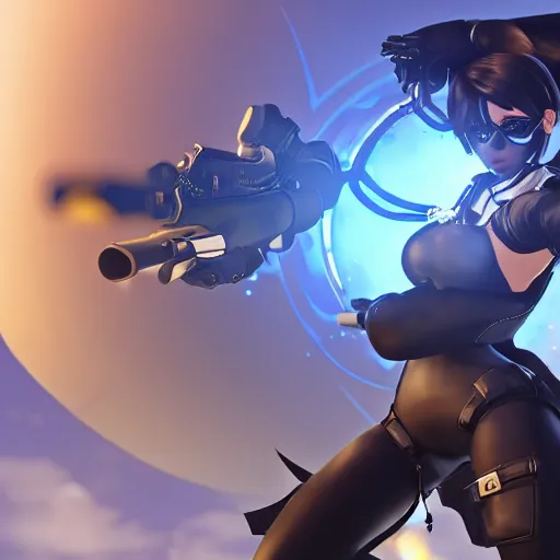 Image similar to Screenshot of 2B as an Overwatch hero