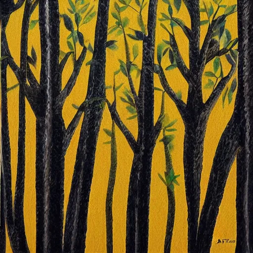 Image similar to trees in forest flat 2 d art atey ghalian