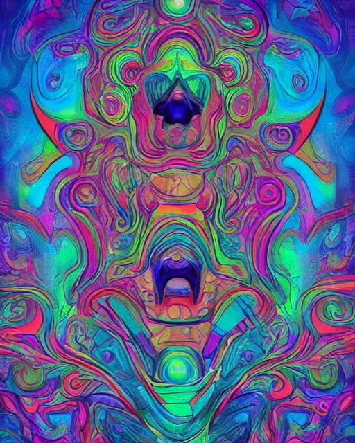 Prompt: communication, digital artwork, trending on artstation, beautiful artwork, psychedelic colorization, influenced by mario martinez