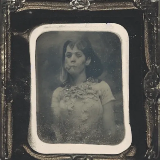 Image similar to tintype photo, underwater, god