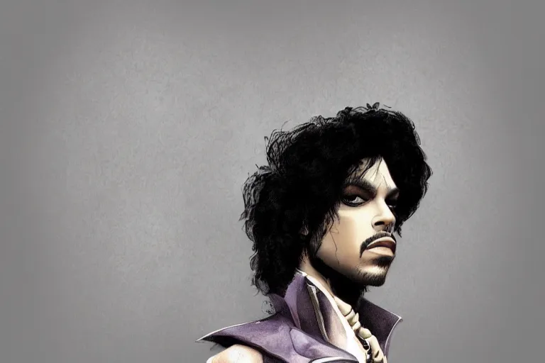 Prompt: beautiful portrait photo of prince, very detailed, digital art