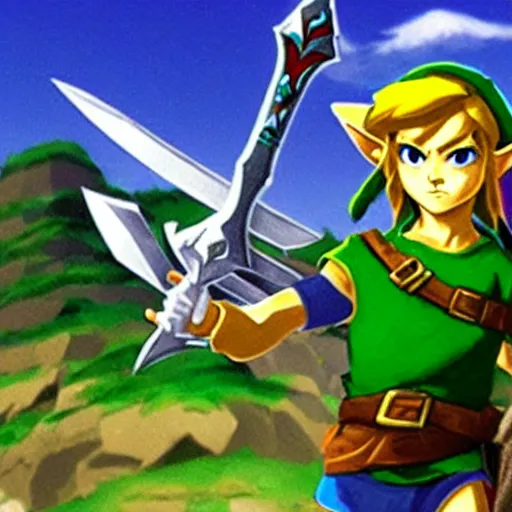 Image similar to Link of The Legend of Zelda