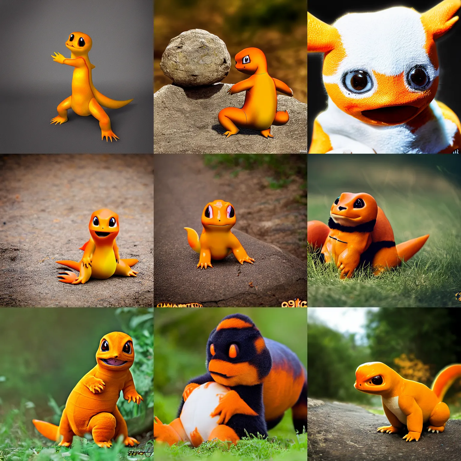 Prompt: Charmander, animal photography, award winning