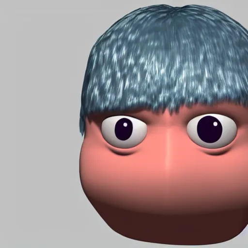 Image similar to 3 d model of ralph wiggum head