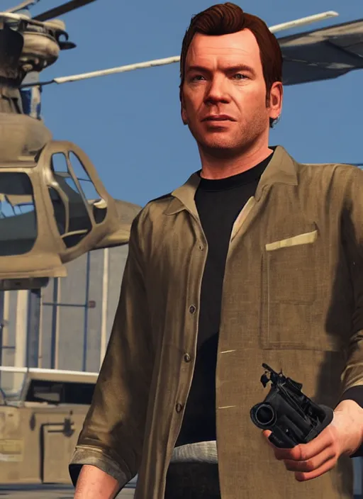 Prompt: Ewan McGregor in GTA V