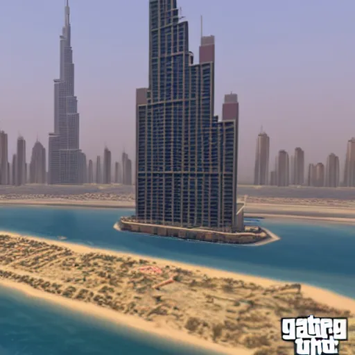 Prompt: gta : dubai, clear focus