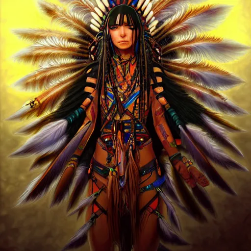  Native American Shamen Fantasy Fantasy Magic Anime Stable Diffusion