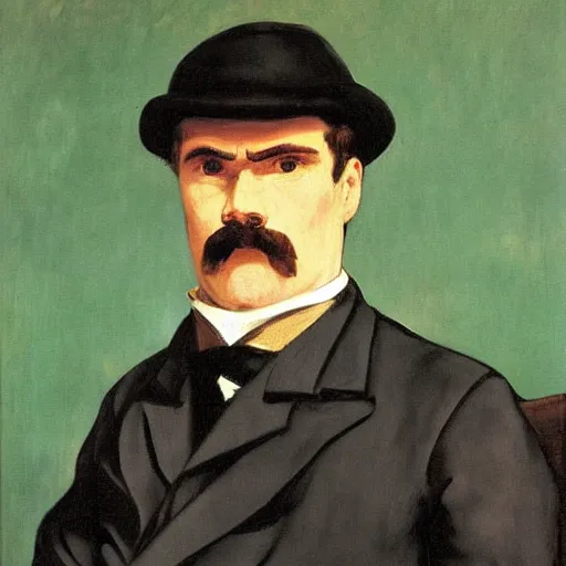 Prompt: Nietzsche by Manet