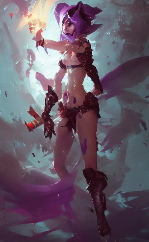 Image similar to jinx from arcane, league of legends, arcane, by fortiche, by greg rutkowski, esuthio, craig mullins