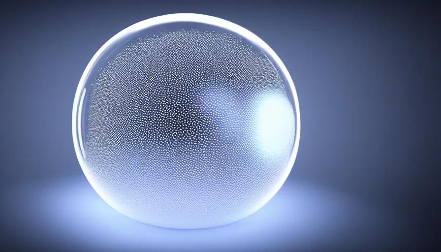 Image similar to highly detailed render of a bubble on chrome, hyper detailed, digital art, led lighting, studio quality, smooth render, unreal engine 5, octane render, trending on artstaion.