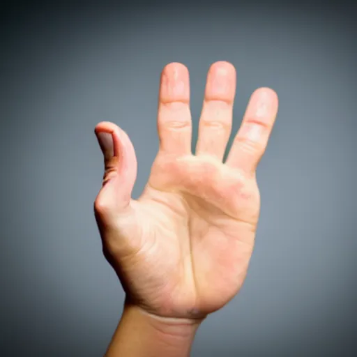 Image similar to a human hand with 5 fingers