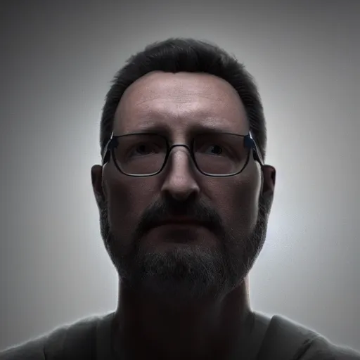 Prompt: Paul Tremblay Head Full of Ghosts, extremely moody lighting, glowing light and shadow, atmospheric, fine art, trending, featured, 8k, photorealistic, complex,symmetrical , 3-point perspective, hyper detailed, unreal engine 5, IMAX quality, cinematic, high resolution, 3D, PBR, path tracing, volumetric lighting, octane render, arnold render