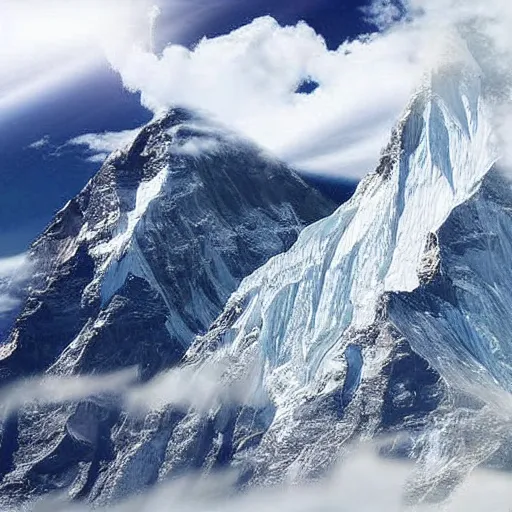 Prompt: flying horse over mount everest hyper realistic