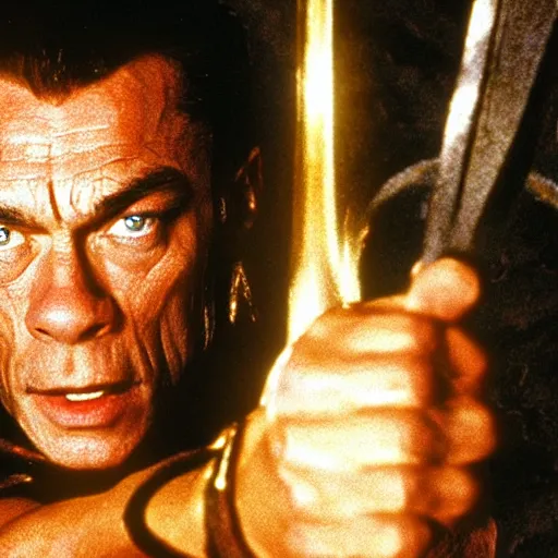 Prompt: jean - claude van damme in lord of the rings