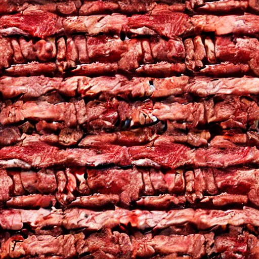 Prompt: meat bricks texture