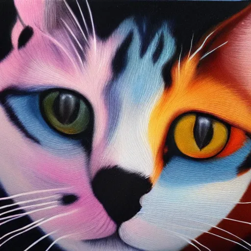 Prompt: painting of cat